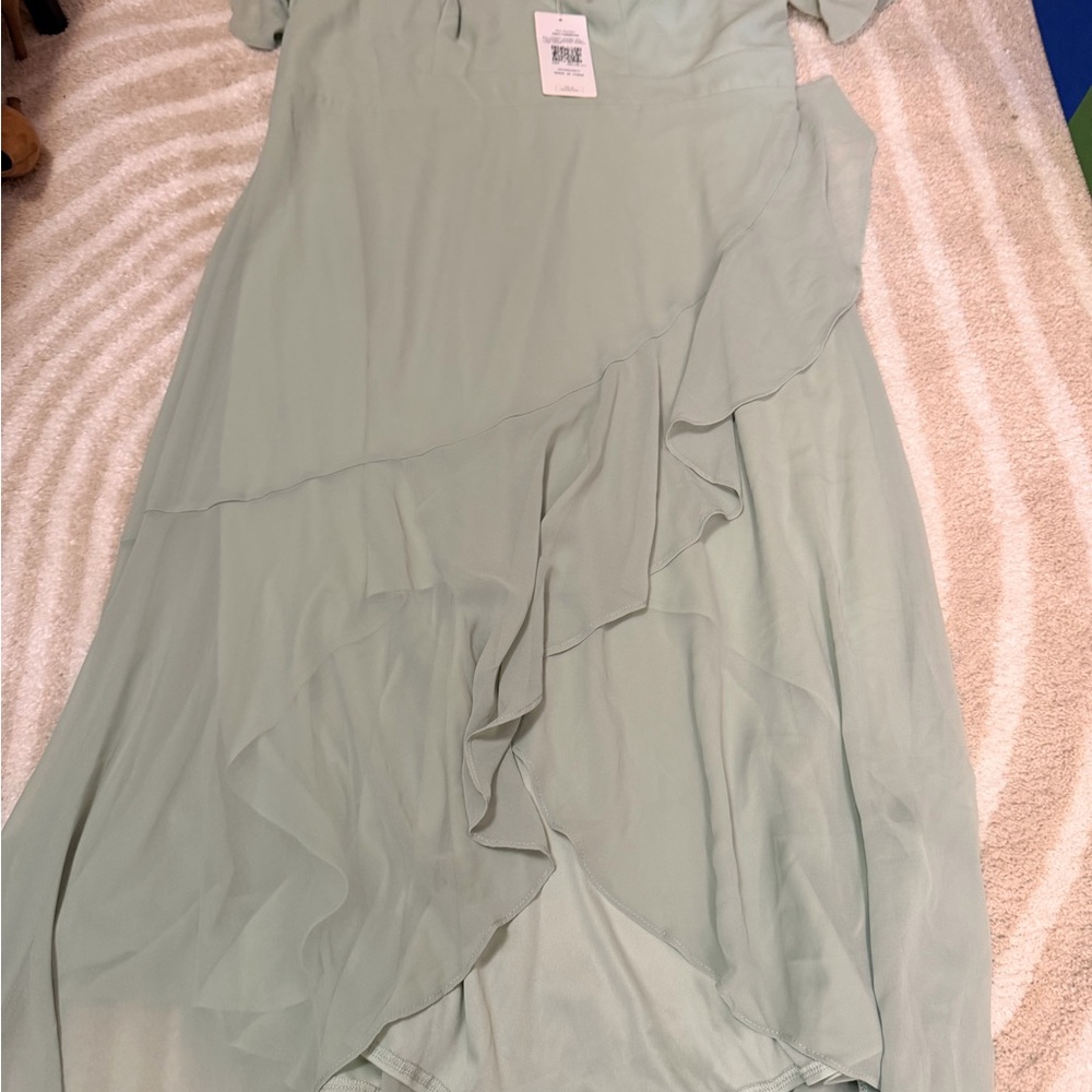 Ever Pretty Light Green High Low Dress
